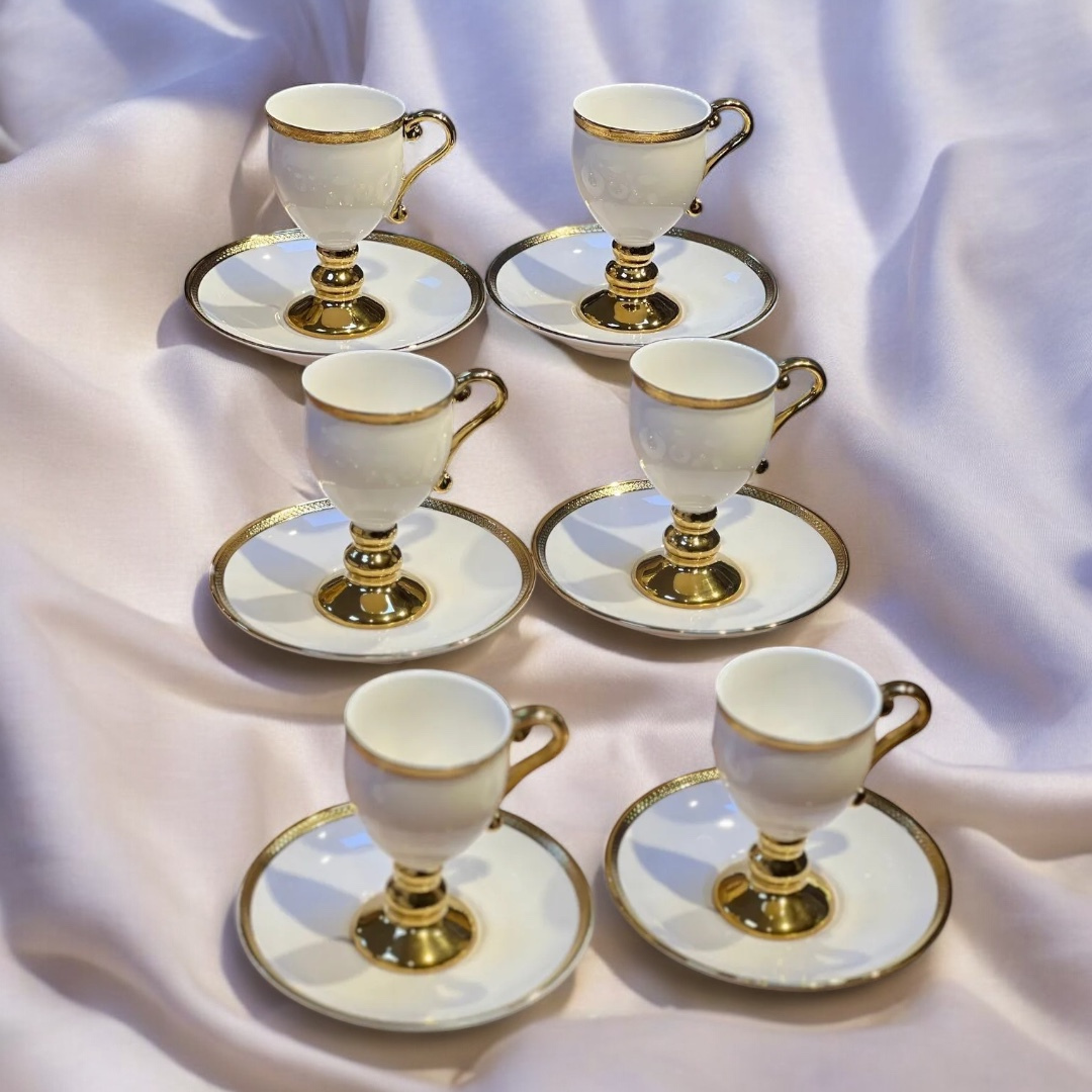 PRUNE GOLD 6LI KAHVE FİNCAN TAKIMI