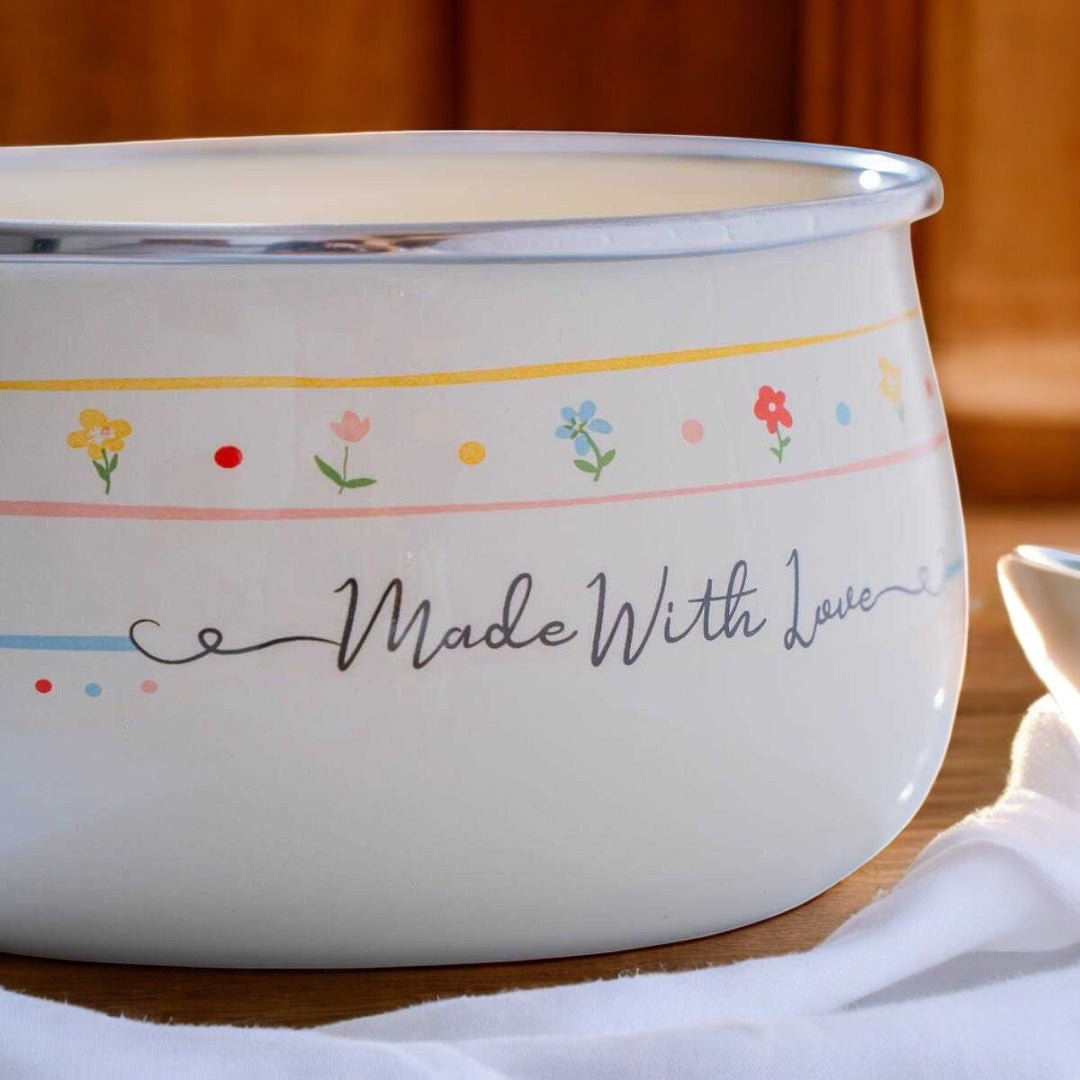 MADE WİTH LOVE EMAYE SÜTLÜK / SOSLUK - 14 cm